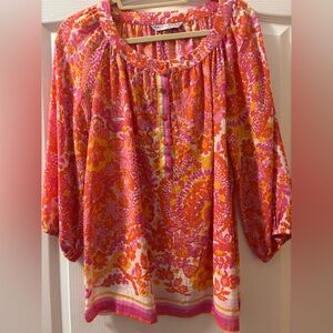 Trina Turk Pink and Orange Women’s Blouse